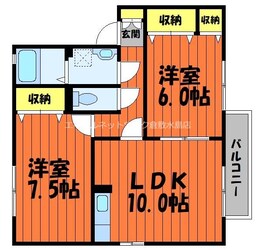 エル・プラティアA棟の物件間取画像